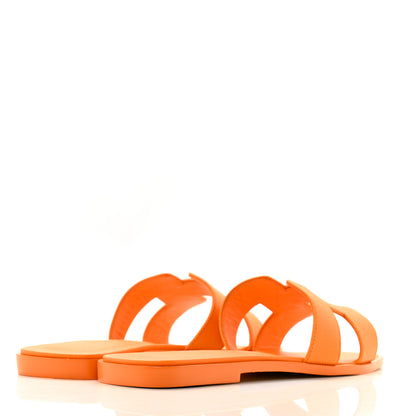 Hermes Epsom Oran Sandals 39 Orange Sunset 5 of 11