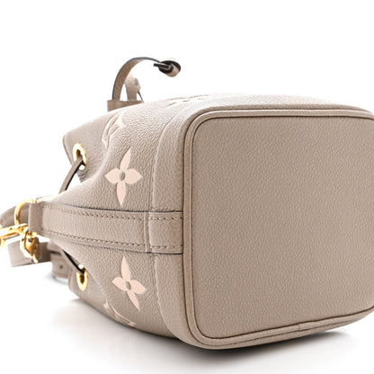 Louis Vuitton Empreinte Monogram Giant Nano Noe Tourterelle Creme 8 of 9
