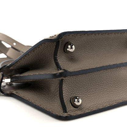 Fendi Cuoio Romano Selleria Mini Peekaboo I SEE U Iconic Satchel Fettuccia 16 of 19