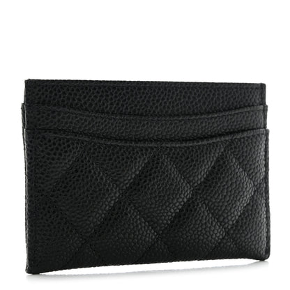 Chanel Caviar Quilted Card Holder Black 3 of 9