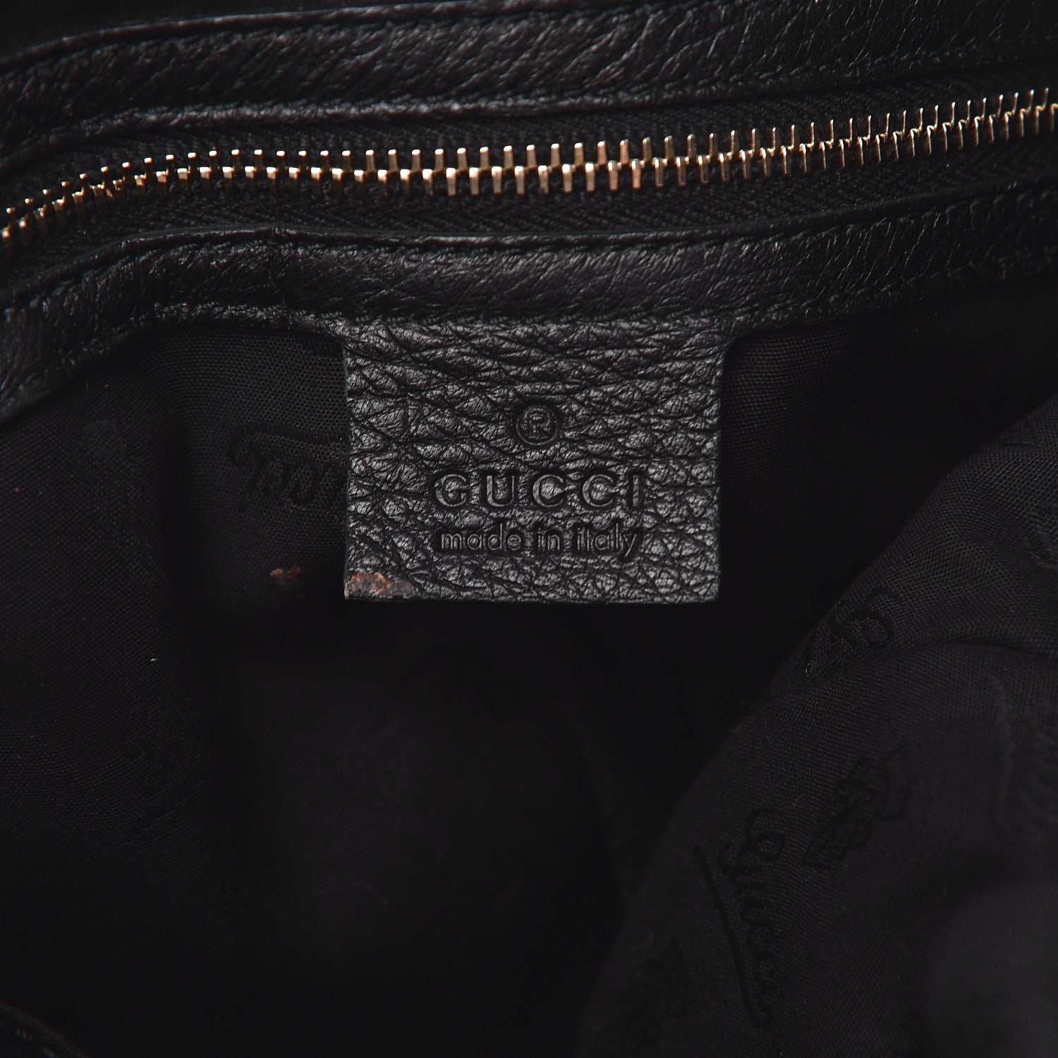 Gucci Pebbled Calfskin Medium New Jackie Shoulder Bag Black 7 of 11
