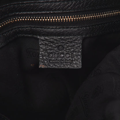 Gucci Pebbled Calfskin Medium New Jackie Shoulder Bag Black 7 of 11
