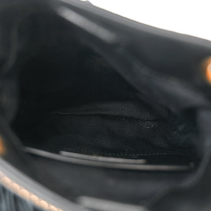 Saint Laurent Calfskin Small Grace Fringed Hobo Bag Black 5 of 11