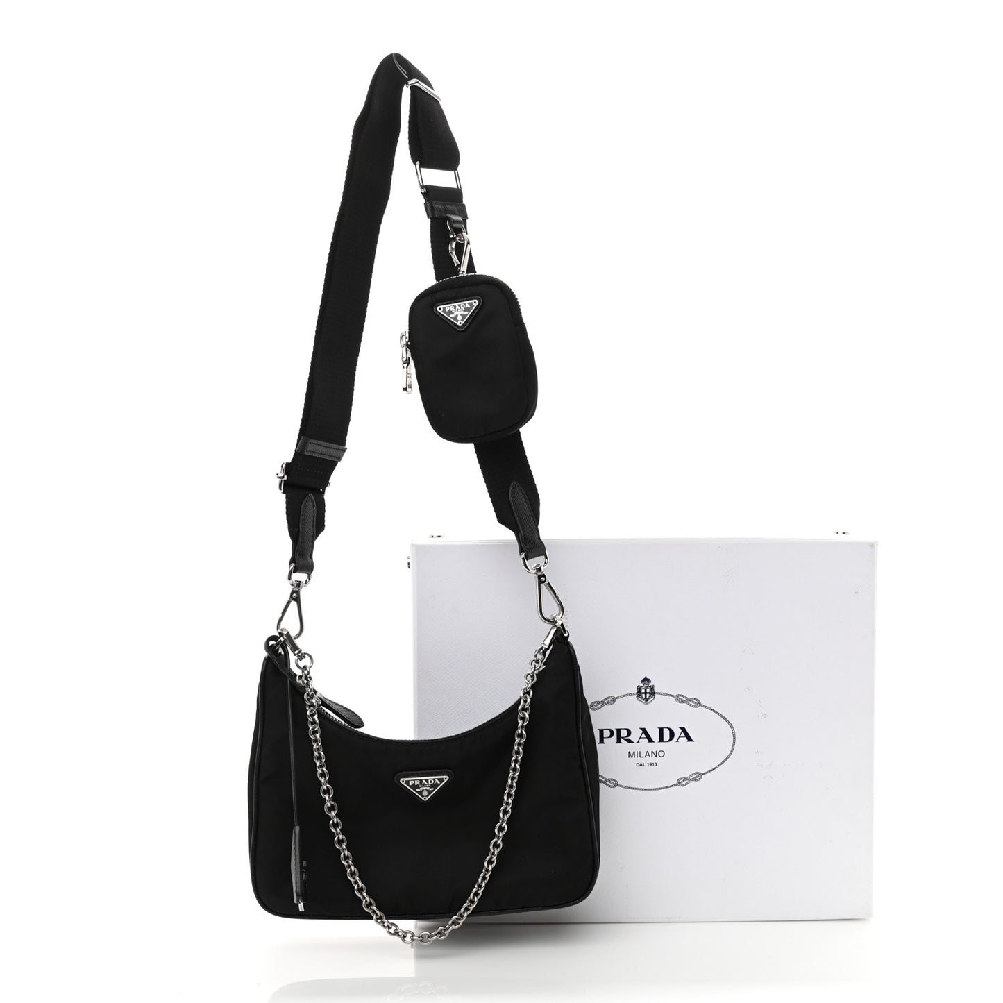 Nylon Re-Edition 2005 Shoulder Bag Black