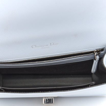 Christian Dior Grained Calfskin Medium Diorama Flap Bag Light blue 5 of 12