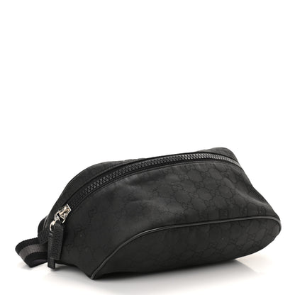 Gucci Nylon Monogram Fanny Pack Belt Bag Black 4 of 10