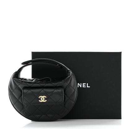 Chanel Caviar Quilted Polly Pocket Pouch Hobo Black 11 of 11