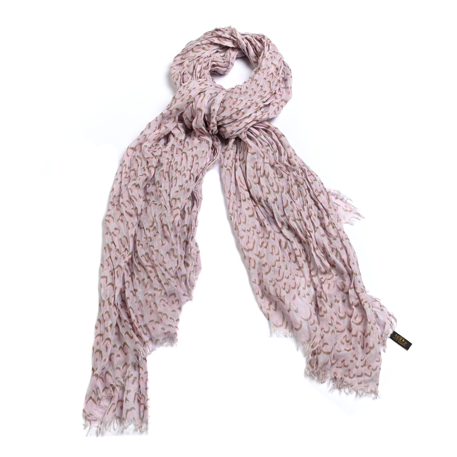 Louis Vuitton Cashmere Silk Leopard Etole Stole Pink 1 of 3