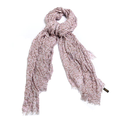 Louis Vuitton Cashmere Silk Leopard Etole Stole Pink 1 of 3