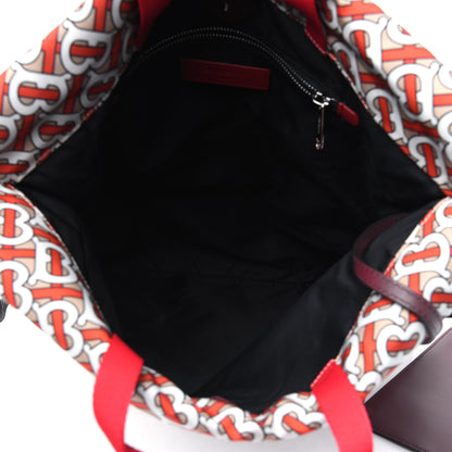 Burberry Nylon Monogram Drawstring Backpack Vermillion 4 of 8