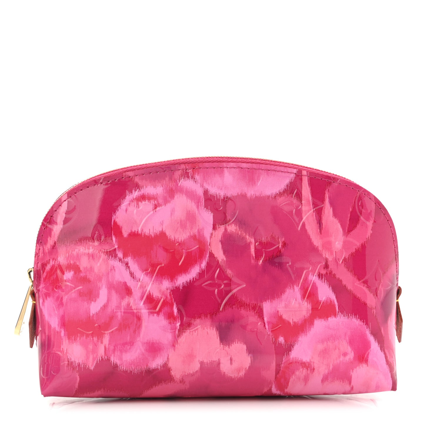 Vernis Ikat Cosmetic Pouch Rose Indien