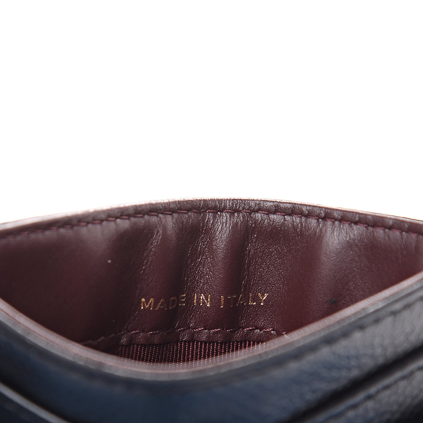 Caviar Quilted Card Holder Black