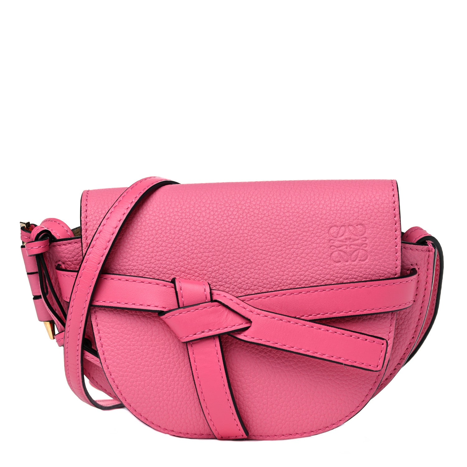 Loewe Grained Calfskin Mini Gate Crossbody Bag Wild Rose 1 of 7