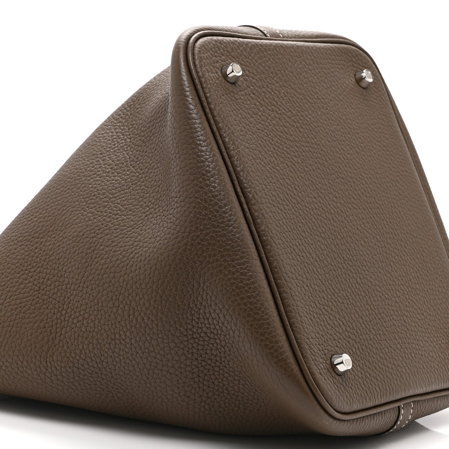 Hermes Taurillon Clemence Picotin Lock 22 MM Etoupe 9 of 10