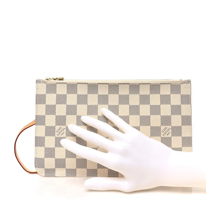 Louis Vuitton Damier Azur Neverfull MM GM Pochette 2 of 7