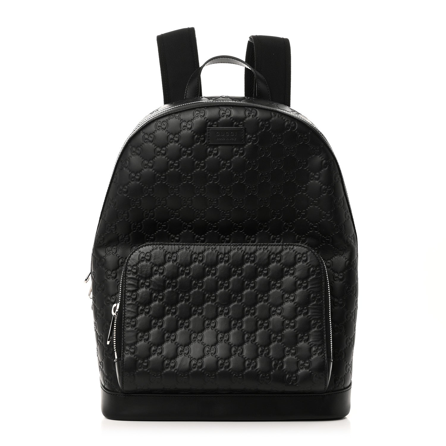 Gucci Guccissima Signature Day Backpack Black 1 of 10