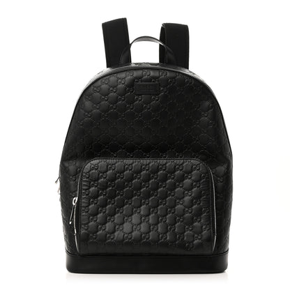 Gucci Guccissima Signature Day Backpack Black 1 of 10