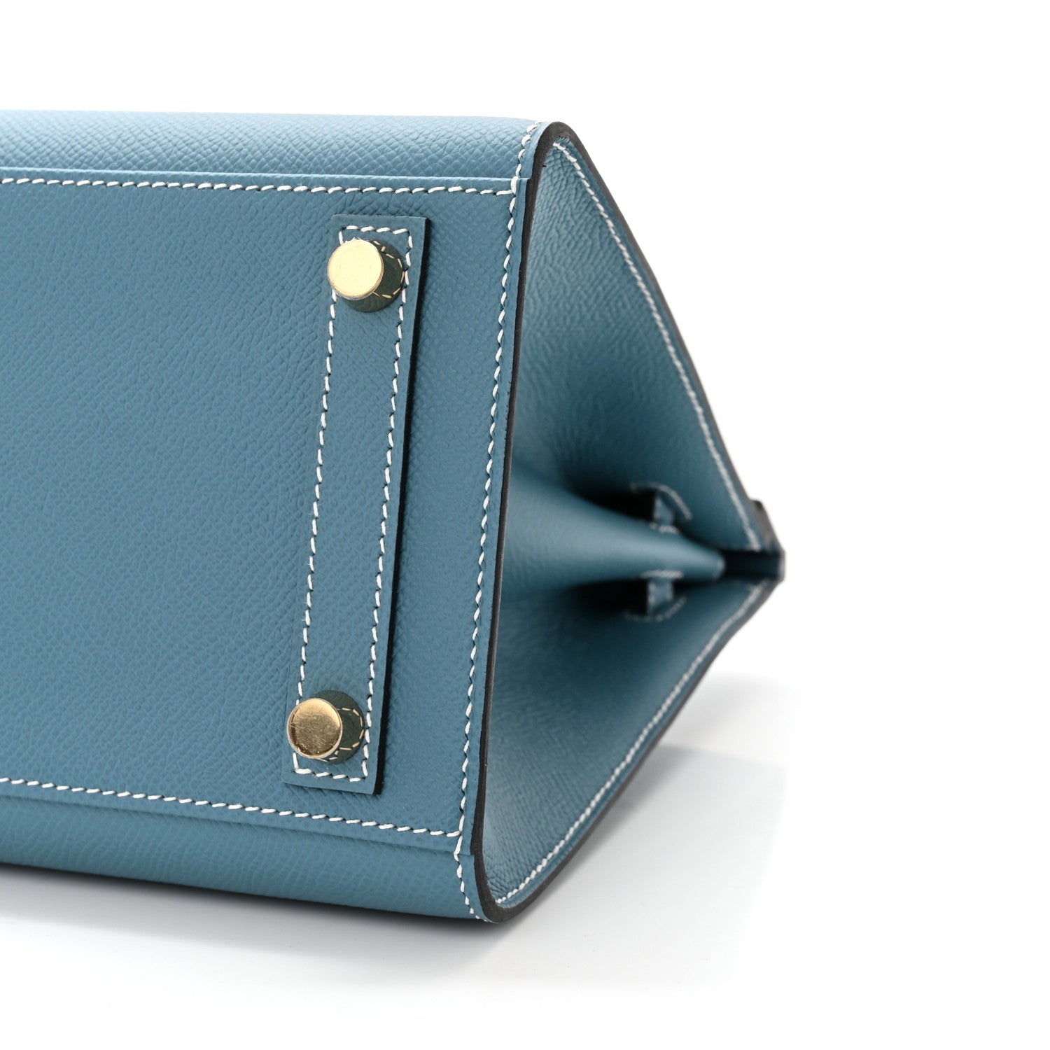 Hermes Epsom Birkin Sellier 25 New Blue Jean 9 of 10