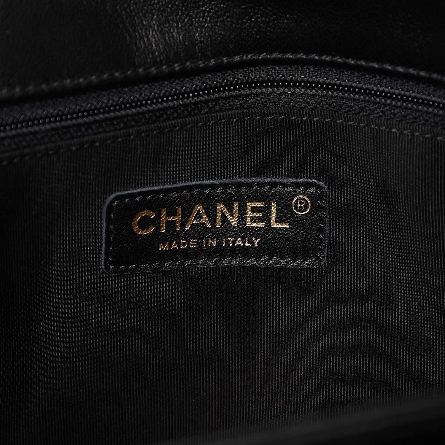 Chanel Lambskin Quilted CC Unchained Clutch Black 6 of 10