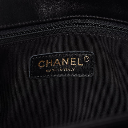 Chanel Lambskin Quilted CC Unchained Clutch Black 6 of 10