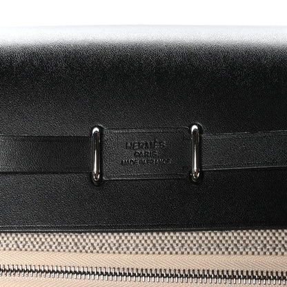 Hermes Toile H Vache Hunter Herbag Zip Retourne 20 Ecru Amande Black 6 of 11