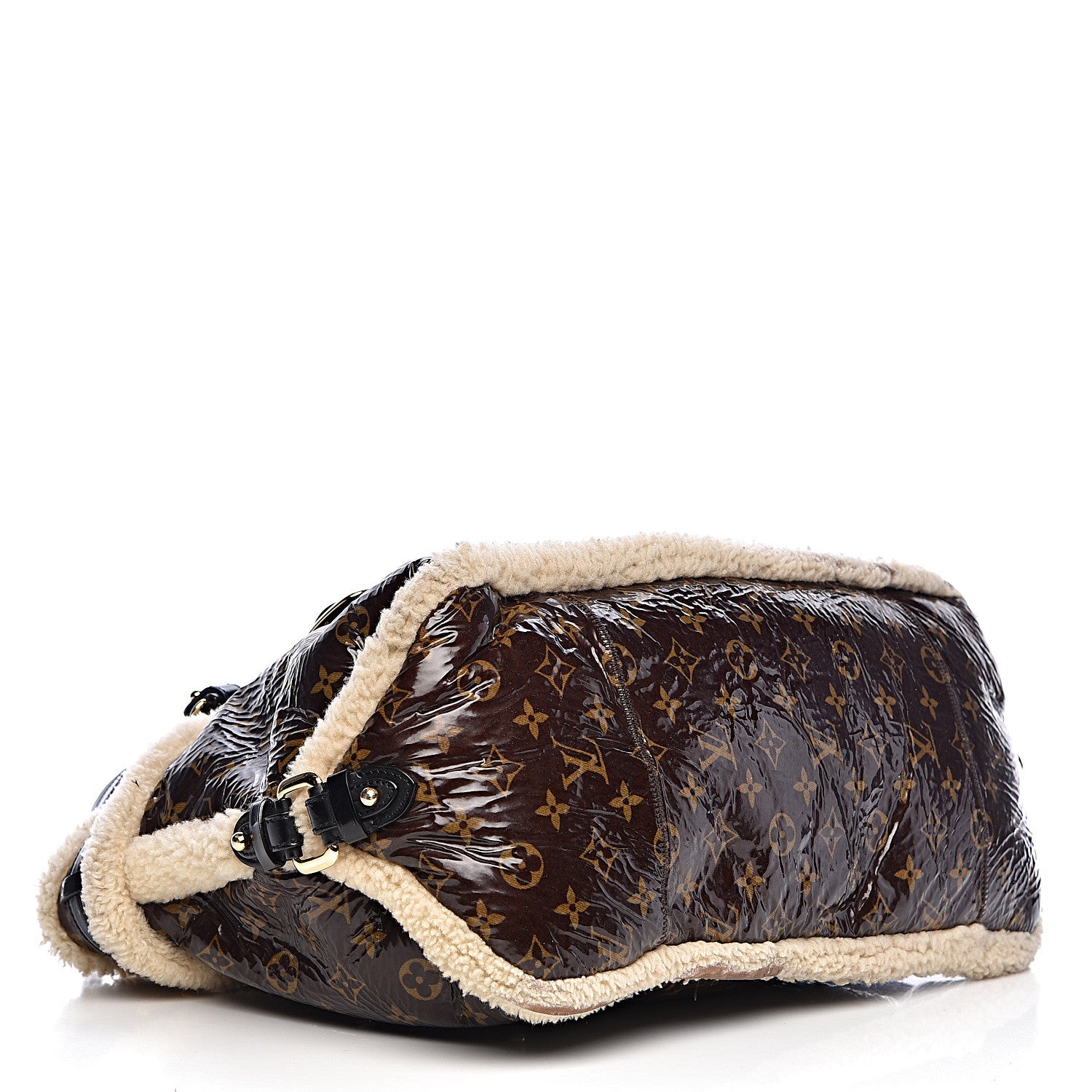 Louis Vuitton Patent Monogram Shearling Sac Thunder 4 of 18