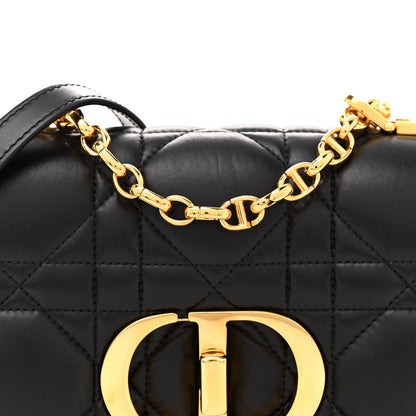 Christian Dior Calfskin Macrocannage Small Caro Bag Black 8 of 10