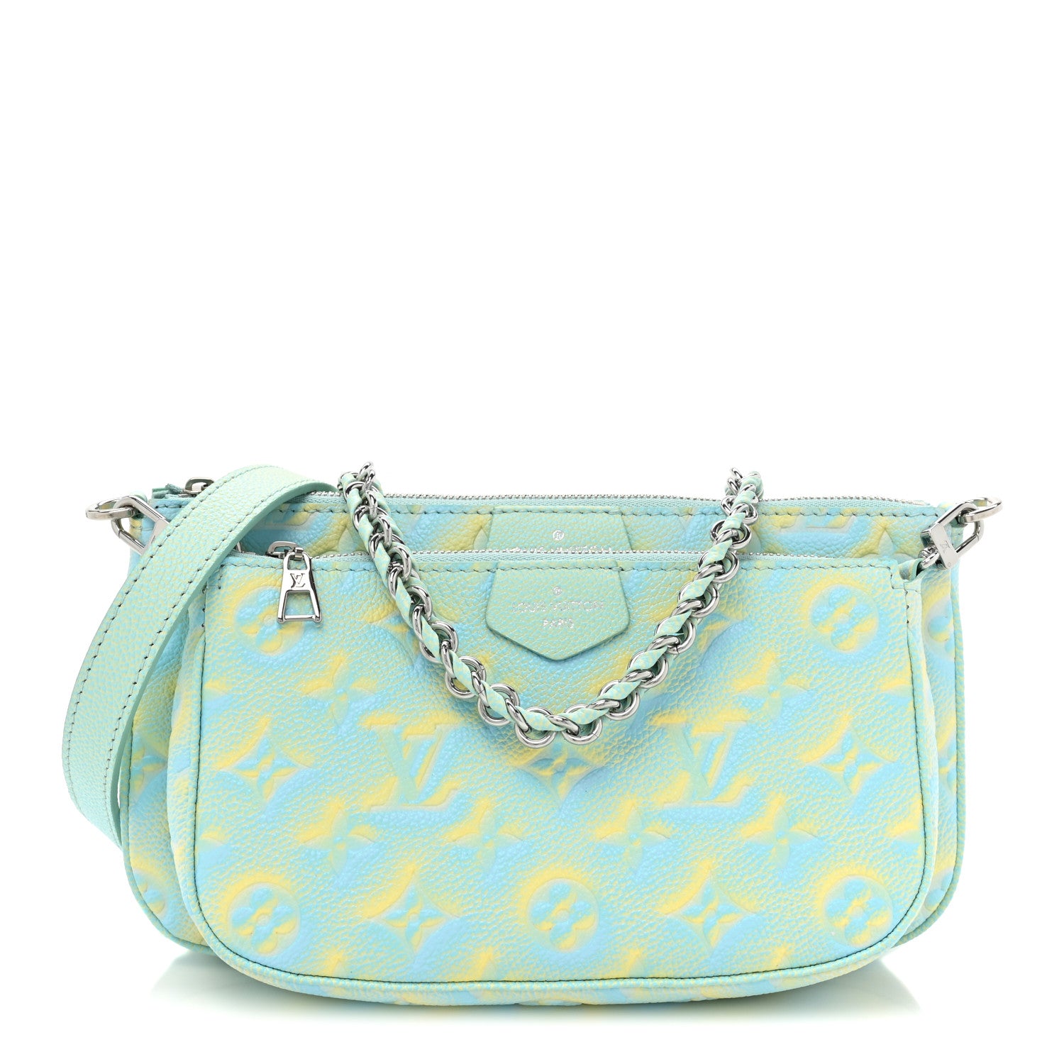 Louis Vuitton Empreinte Monogram Summer Stardust Multi Pochette Accessories Water Green 1 of 11