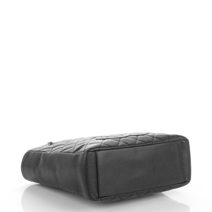 Chanel Caviar Quilted Petit Shopping Tote PST Black 4 of 7