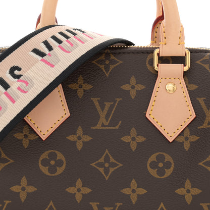 Louis Vuitton Monogram Speedy Bandouliere 20 Black 7 of 9