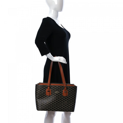 Goyard Goyardine Sac Marie Galante MM Black Gold 2 of 12