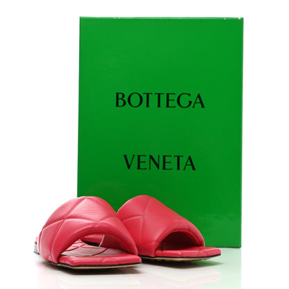 Bottega Veneta Nappa Quilted Rubber Lido Flat Sandals 37 Lollipop 9 of 9