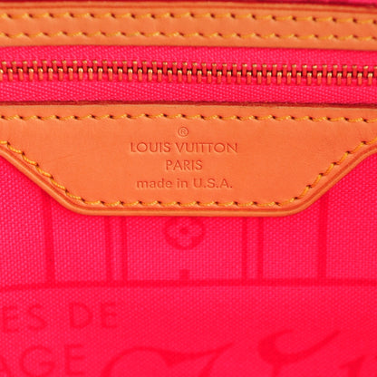 Louis Vuitton Monogram Roses Neverfull MM 6 of 7