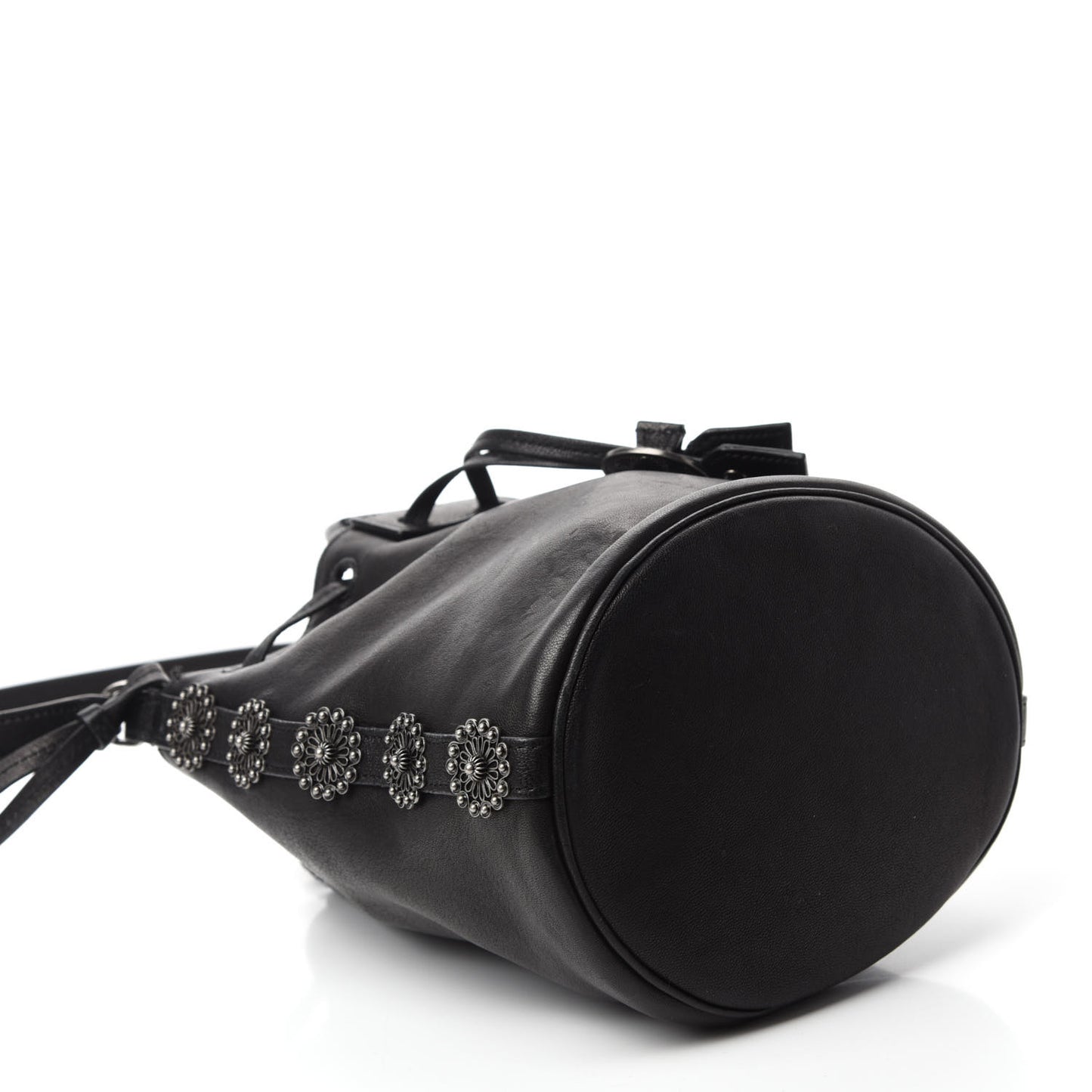 Calfskin Small Anja Bucket Black