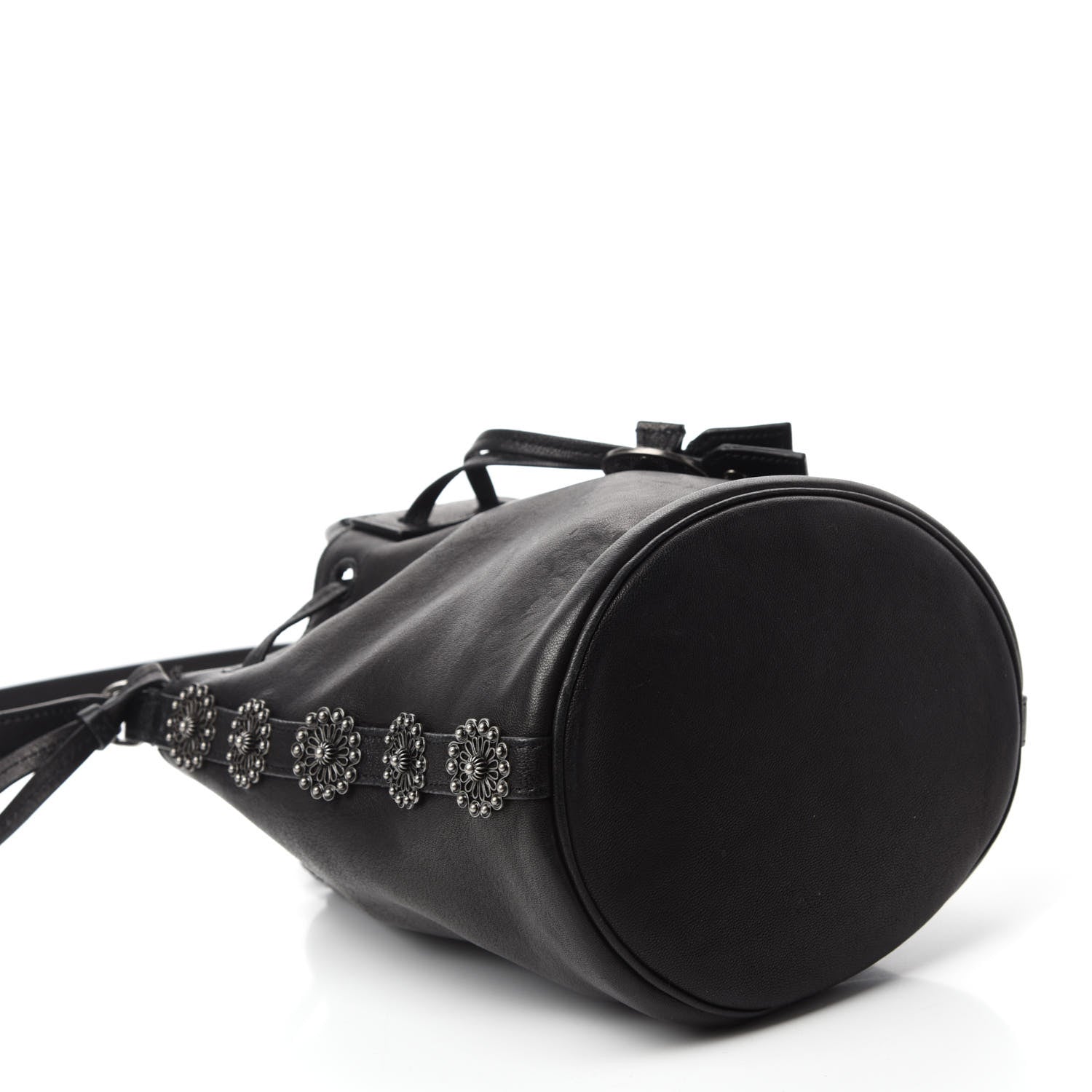 Saint Laurent Calfskin Small Anja Bucket Black 4 of 10