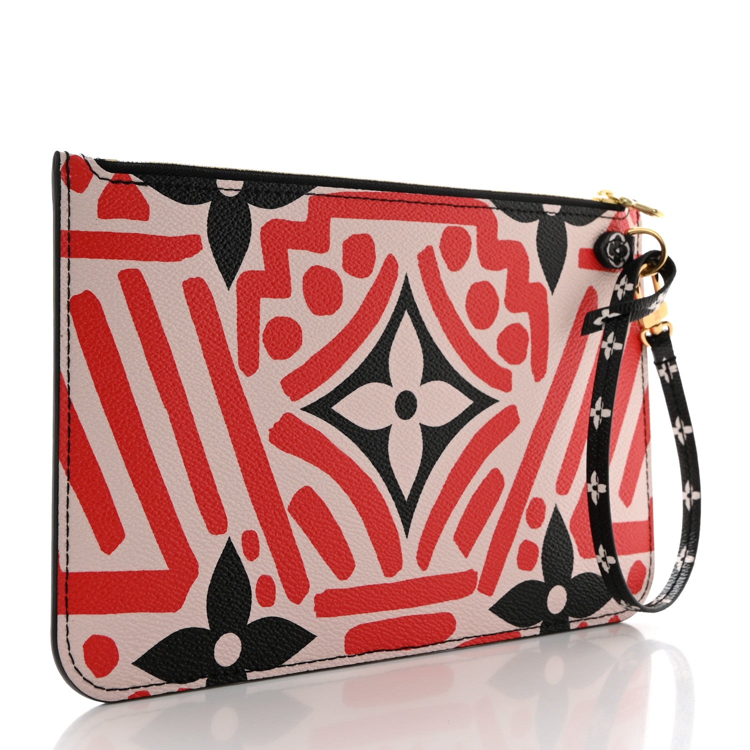 Louis Vuitton Monogram Giant Crafty Neverfull MM GM Pochette Creme Rouge Black 3 of 7