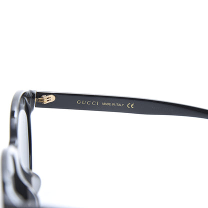 Gucci Round Frame Crystal Sunglasses GG 0419S Black 6 of 8