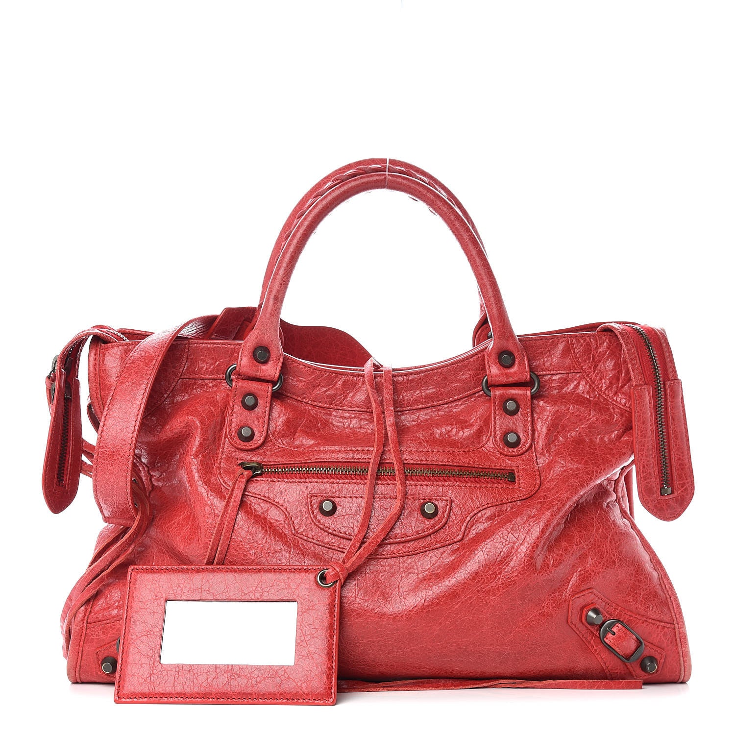 Balenciaga Agneau Classic Hardware City Rouge Cardinal 1 of 15