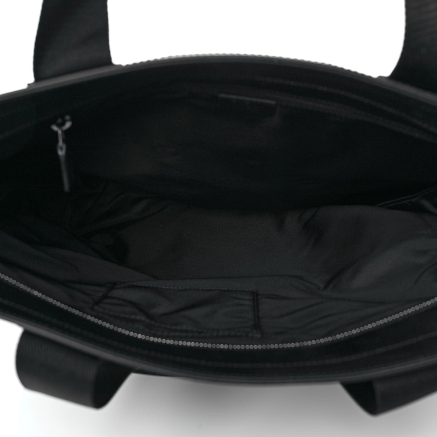 Techno Canvas Web Vertical Tote Black