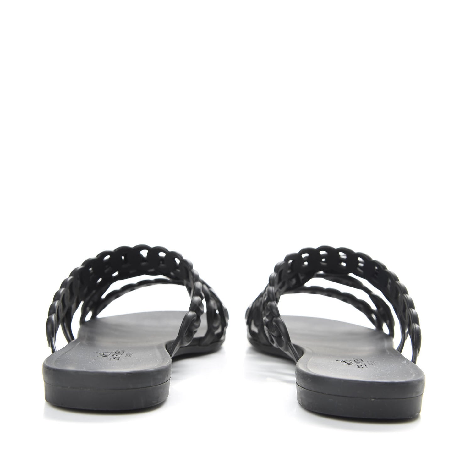 Rubber Chaine d'Ancre Nude Sandals 36 Black
