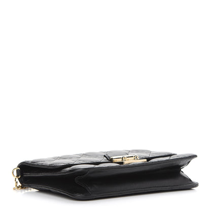 Christian Dior Lambskin Cannage Miss Dior Promenade Pouch Black 4 of 8