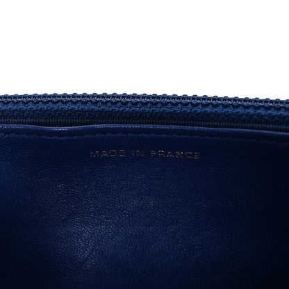 Chanel Lambskin Quilted Wallet On Chain WOC  Navy Blue 7 of 17