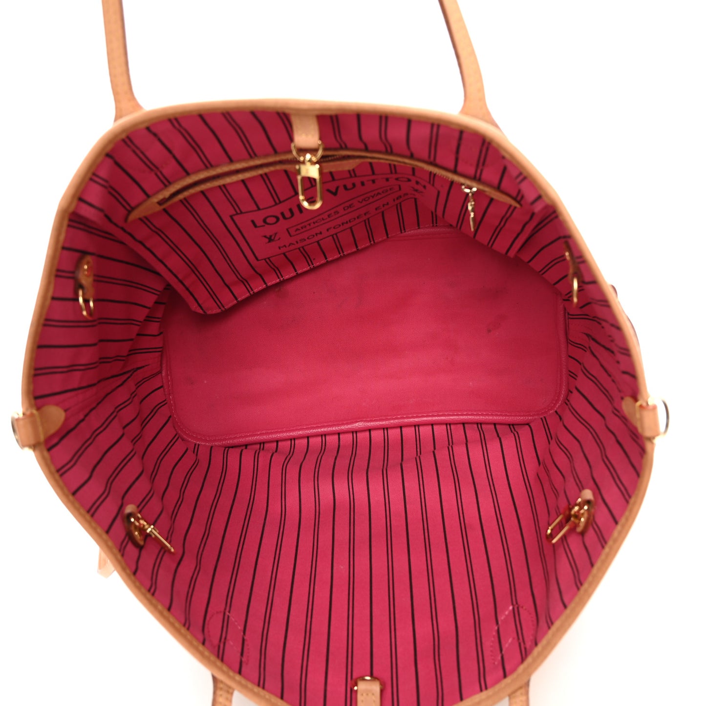 Monogram Inside Out Neverfull Bandouliere MM Rose Pondichery Rose Pondichery