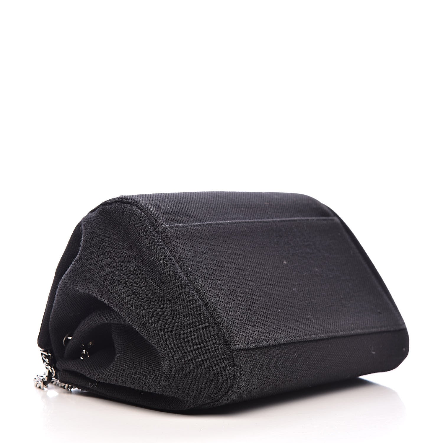 Chanel Toile Patent Chocolate Bar Accordion Mademoiselle Flap Black 4 of 15