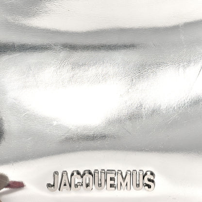 Jacquemus Metallic Calfskin Le Bisou Perle Silver 7 of 9