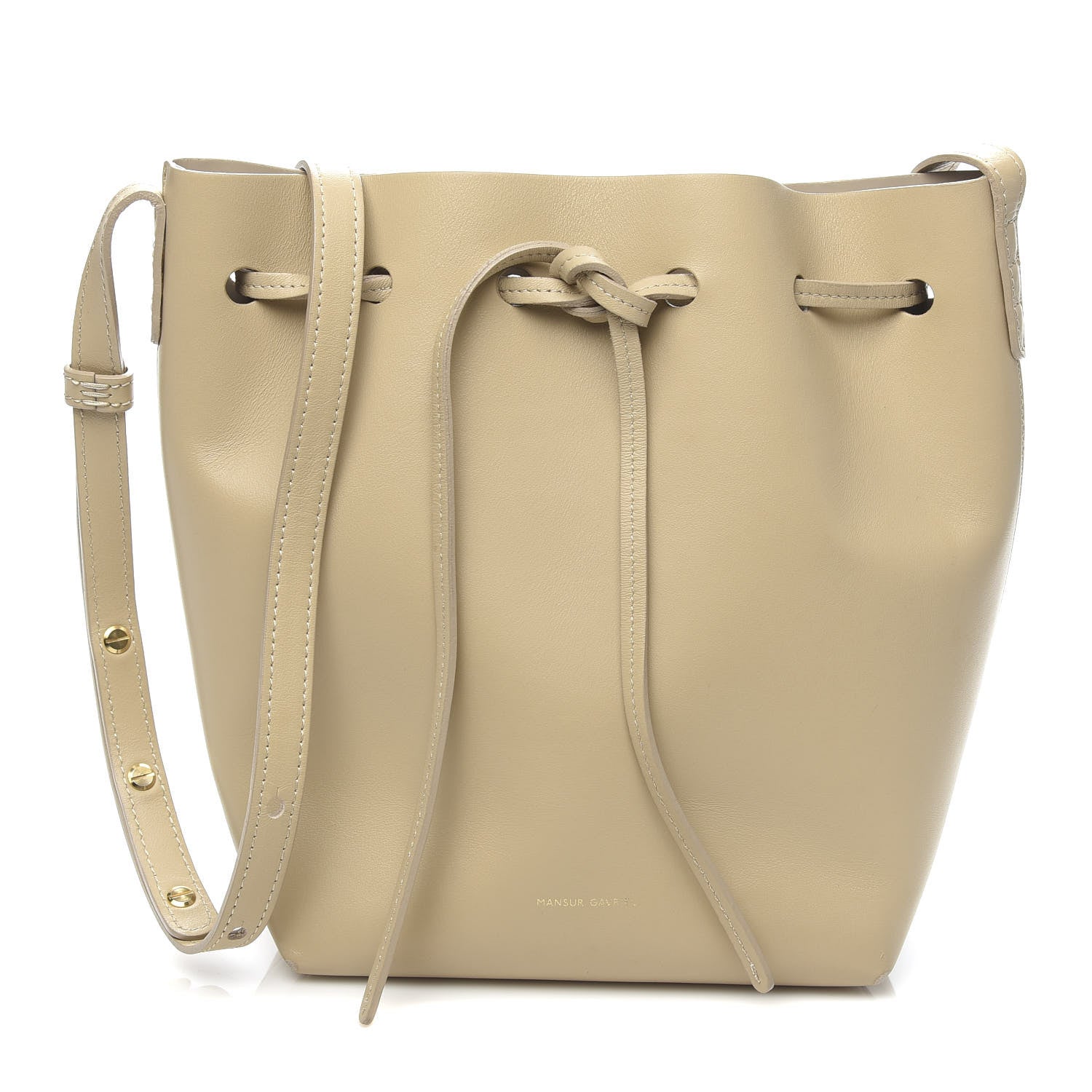 Mansur Gavriel Calfskin Mini Bucket Bag Sand 1 of 10
