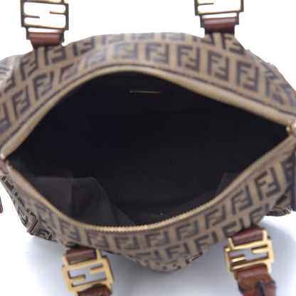 Fendi Zucchino Vitello Small Boston Mogano Panna Bruciato 5 of 11