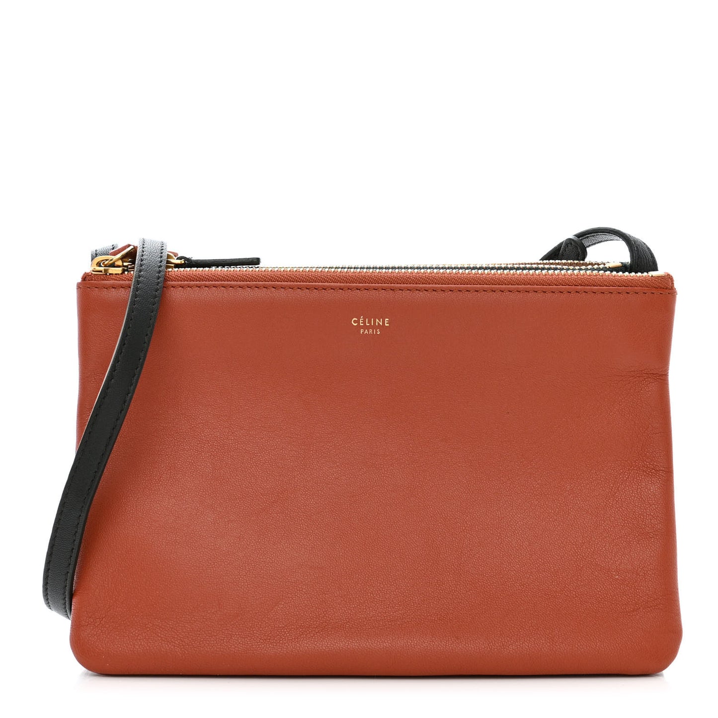 Lambskin Small Multicolor Trio Crossbody Bag Tan Multicolor