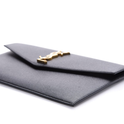 Saint Laurent Grain De Poudre Uptown Pouch Black 7 of 11