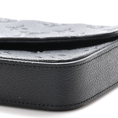 Louis Vuitton Empreinte Pochette Felicie Chain Wallet Black 10 of 11